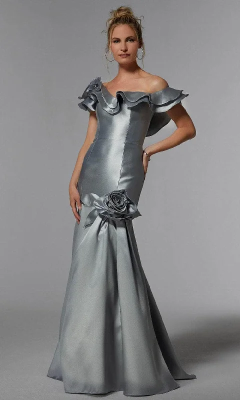 Seasonal Sale MGNY By Mori Lee 72928 - Floral Ruffle Evening Dress