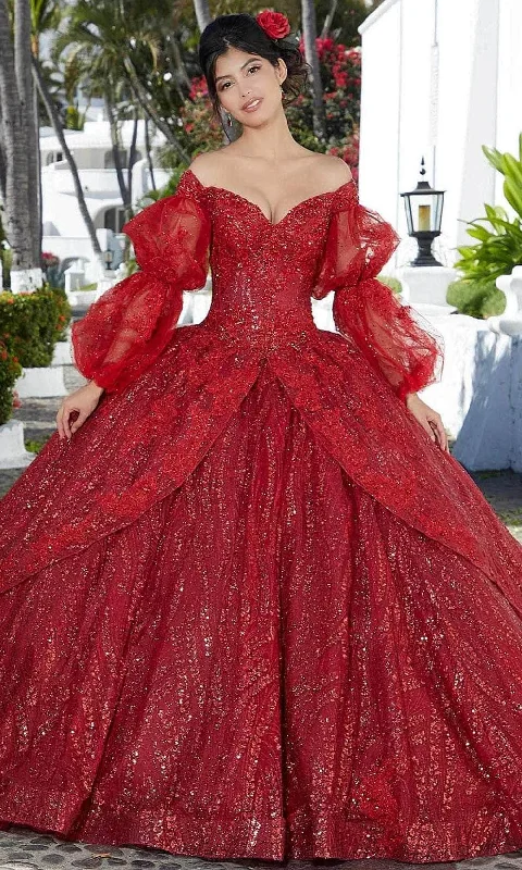 Shop and Save Mori Lee 89361 - Shimmering Off-shoulder Ballgown