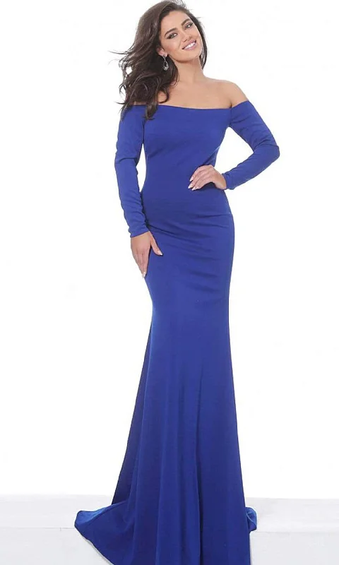 Blowout Deals Jovani - 67440 Long Sleeve Off Shoulder Long Dress