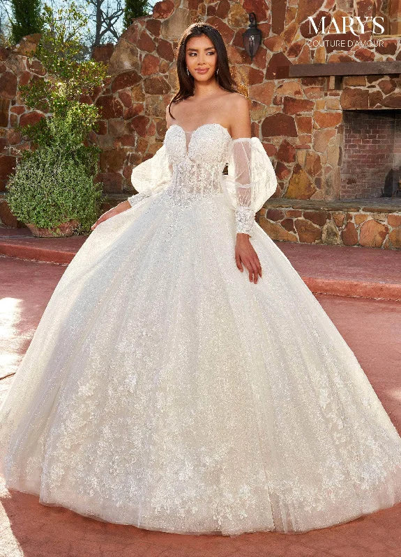 Last Chance Mary's Bridal MB4133 - Strapless Sweetheart Neck Wedding Gown