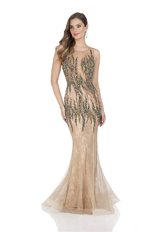 Grand Opening Sale Terani Couture - Bedazzled Illusion Bateau Trumpet Dress 1612GL0511 Grand Opening Sale Terani Couture - Bedazzled Illusion Bateau Trumpet Dress 1612GL0511