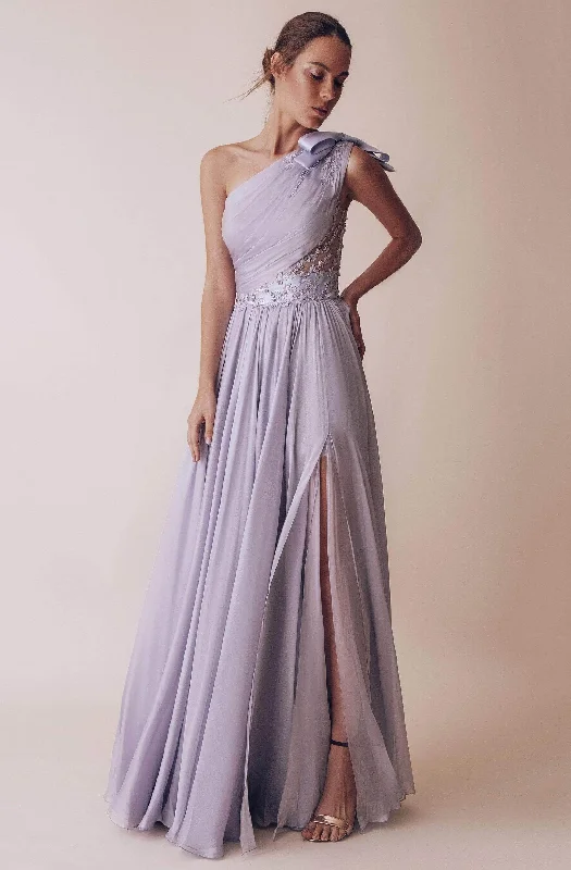 Epic Deals Gatti Nolli Couture - Ruched Asymmetric Prom Gown OP-4981