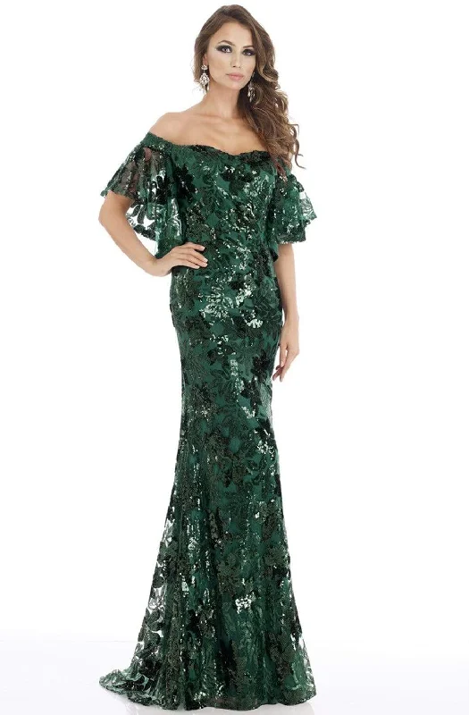 Amazing Deals Feriani Couture - 18870 Sequin Embellished Off-Shoulder Dress