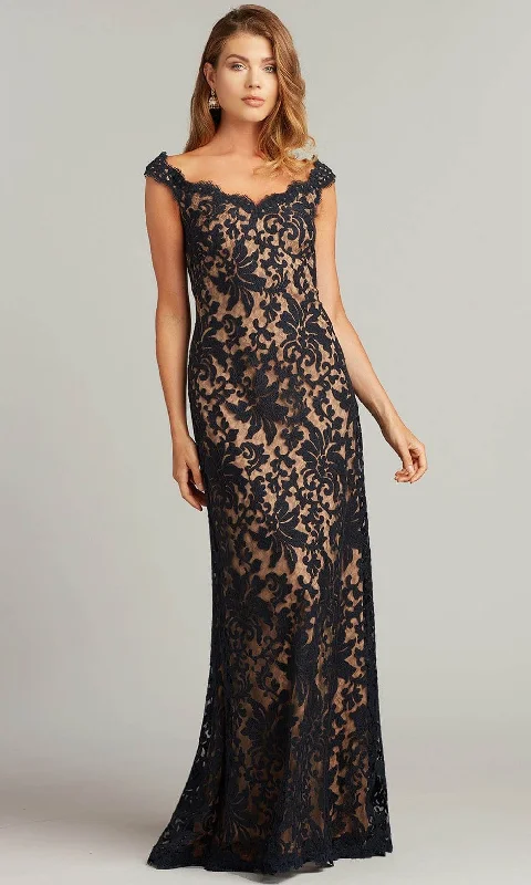 Don't Miss Tadashi Shoji 3K20118L - Conder Embroidered Tulle Gown