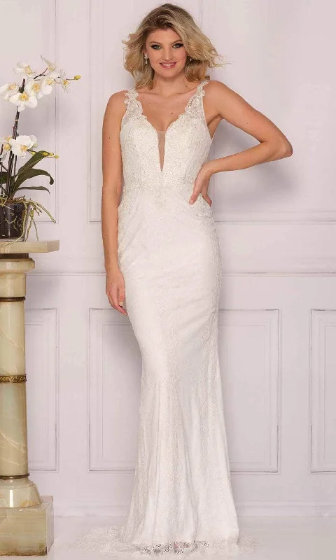 New Markdowns Dave & Johnny Bridal A10311 - Sleeveless Laced Bridal Gown