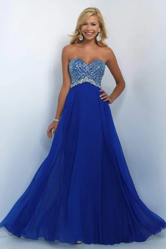 Super Sale Blush by Alexia Designs - 11050 Lovely Crystal Encrusted A-Line Gown