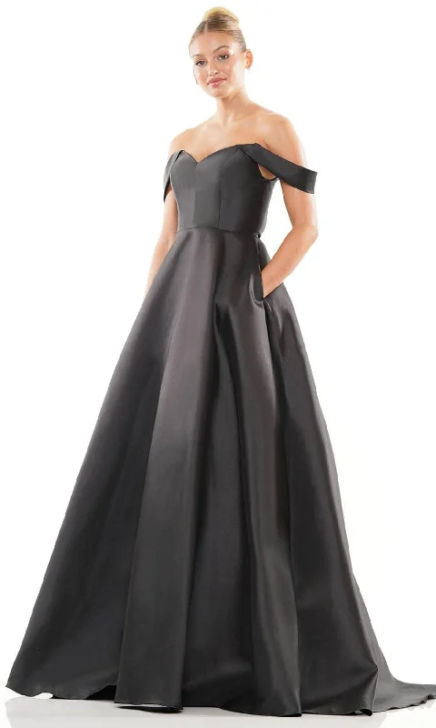 Big Savings Colors Dress 3182 - Off Shoulder Mikado Prom Dress