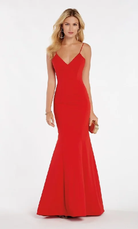 Special Savings Alyce Paris - 60293 Sleeveless V Neck Jersey Mermaid Gown - 1 pc Royal in Size 2 Available