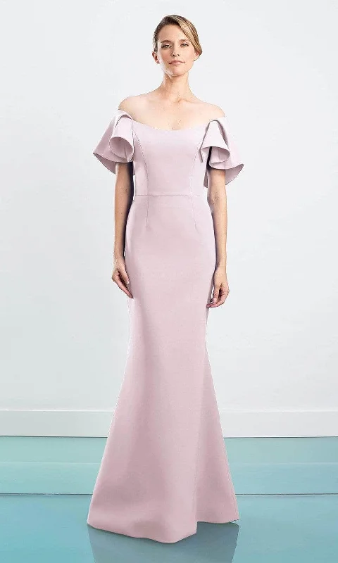 Price Blitz Alexander by Daymor - Flutter Sleeve Off Shoulder Evening Dress 1464