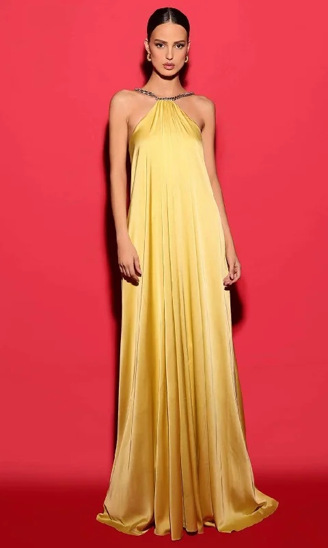 Hurry In Tarik Ediz 53181 - Halter Sleeveless Long Dress