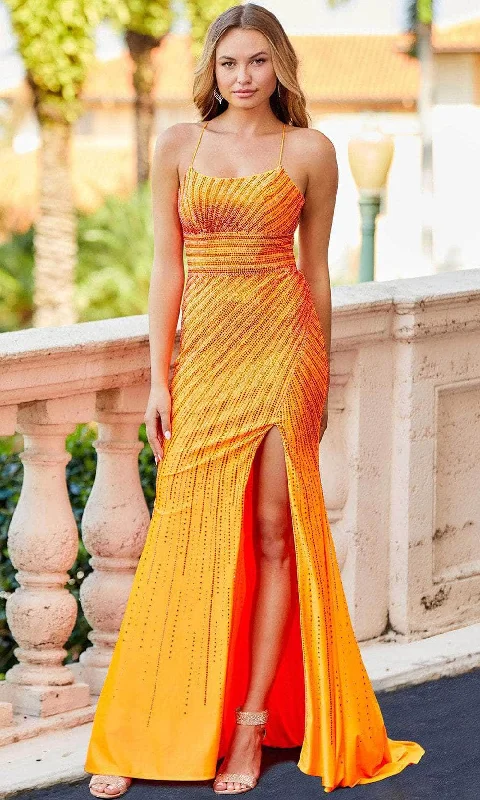 Today’s Deal Amarra 87122 - Sleeveless Laced Up Back Evening Gown