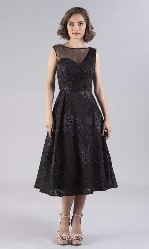 Today Only Feriani Couture - 20518 Cap Sleeve Draped Lace Dress