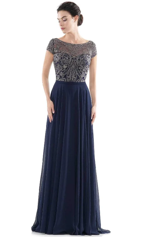 Limited Time Discount Rina Di Montella - RD2719 Sheer Neck Embroidered Bodice Chiffon Gown Limited Time Discount Rina Di Montella - RD2719 Sheer Neck Embroidered Bodice Chiffon Gown