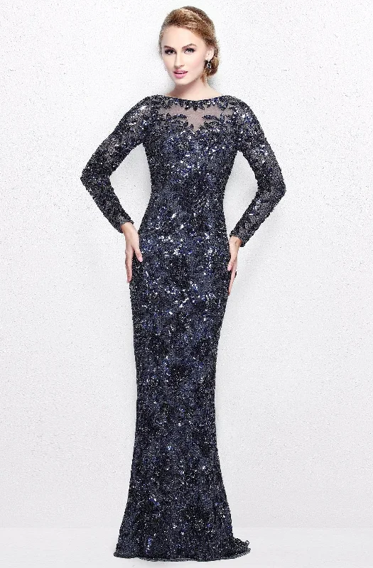 Price Meltdown Primavera Couture - 1401 Embellished Bateau Long Gown