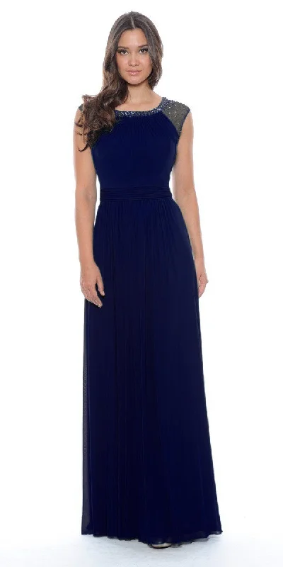 Inventory Reduction Decode 1.8 - 182423 Sparkling Neckline Jersey Mesh Gown