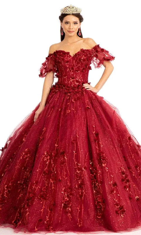 Amazing Deals Elizabeth K GL1975 - Floral Glitter Ballgown