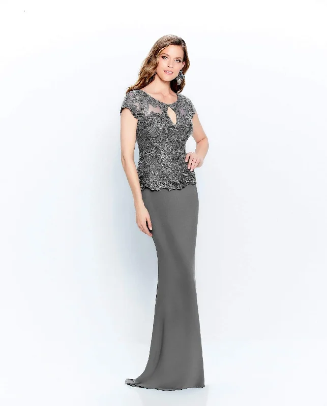 Crazy Deals Montage by Mon Cheri - 120910 Embroidered Jersey Sheath Dress