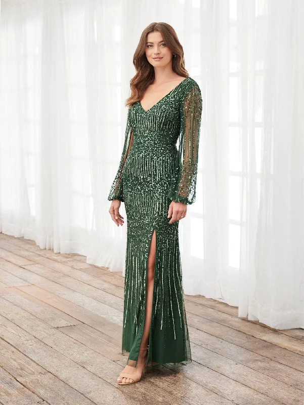 Warehouse Sale Adrianna Papell Platinum 40400 - Sequin Evening Dress