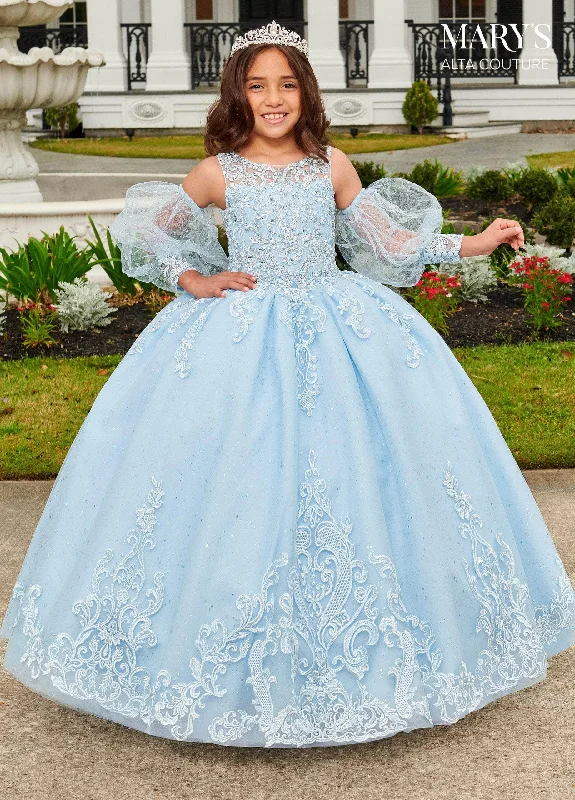 Overstock Sale Mary's Bridal MQ4035 - Embroidered Jewel Neck Ballgown