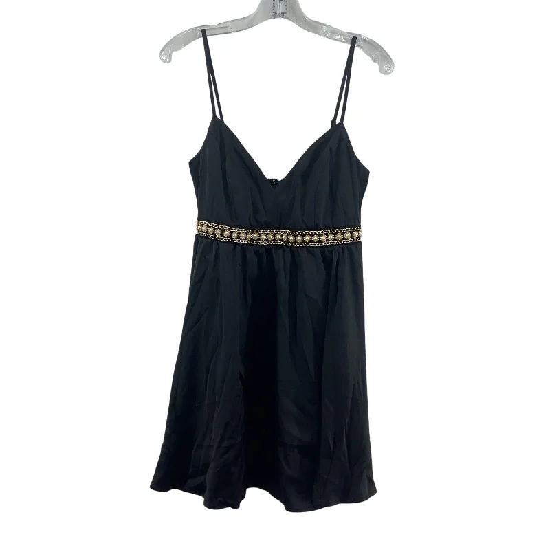 Incredible Offers Mi Ami Black Gold Beaded Chain Waist Women's A-Line Tank Dress, S, NWT Incredible Offers Mi Ami Black Gold Beaded Chain Waist Women's A-Line Tank Dress, S, NWT