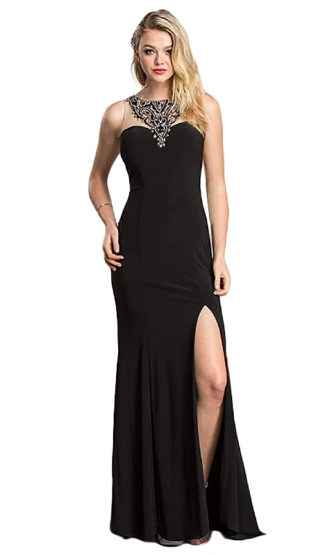 Major Savings Aspeed Design - Fitted Evening Dress with Slit