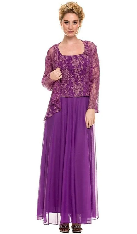 New Arrival Nox Anabel - 5076 Lace Dress with Sheer Jacket