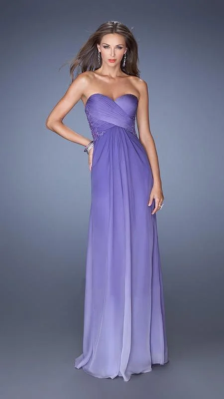 Final Clearance La Femme - Ruched Sweetheart Dress 19549 - 1 pc Majestic Purple in Size 00 Available Final Clearance La Femme - Ruched Sweetheart Dress 19549 - 1 pc Majestic Purple in Size 00 Available