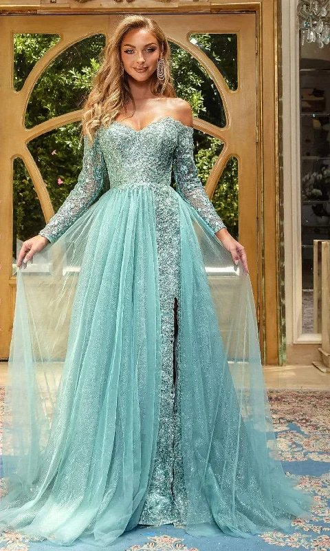 Unmissable Offer Portia and Scarlett - PS22924 Off Shoulder Goddess A-Line Gown