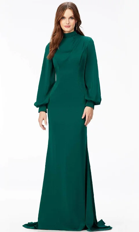 Special Price Ashley Lauren 11219 - Balloon Long Sleeve Long Dress