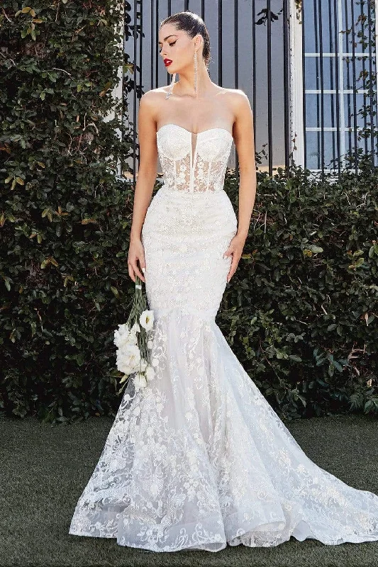 Price Blitz Cinderella Divine Bridal - Strapless Lace Corset Bridal Gown CB066W - 1 pc Off White In Size 16 Available Price Blitz Cinderella Divine Bridal - Strapless Lace Corset Bridal Gown CB066W - 1 pc Off White In Size 16 Available