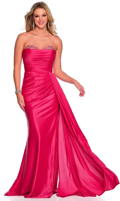 Early Access Dave & Johnny 11290 - Sweetheart Ruched Satin Prom Gown