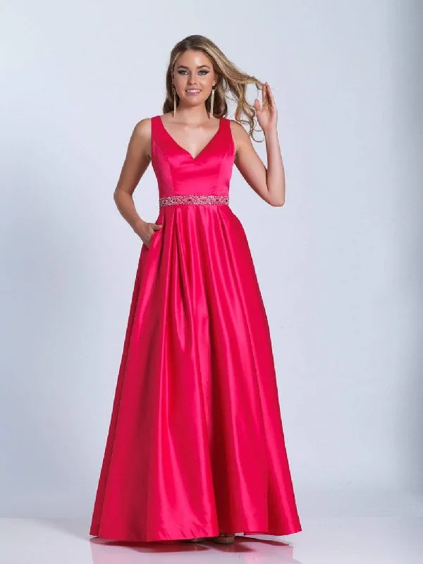 Hurry In Dave & Johnny - Sleeveless Embellished Waist A-Line Gown 3530 - 1 pc Fuschia Pink In Size 10 Available Hurry In Dave & Johnny - Sleeveless Embellished Waist A-Line Gown 3530 - 1 pc Fuschia Pink In Size 10 Available