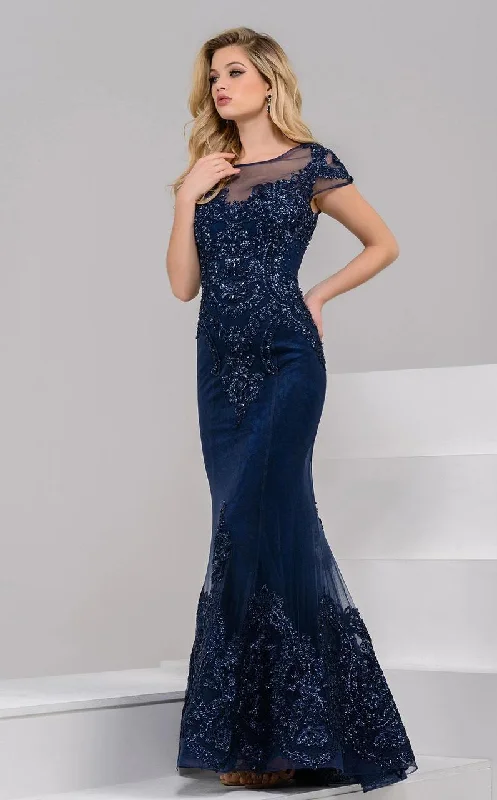 Low Prices Jovani 39483 Beaded Jewel Neck Trumpet Dress - 1pc Gold in size 10 Available Low Prices Jovani 39483 Beaded Jewel Neck Trumpet Dress - 1pc Gold in size 10 Available