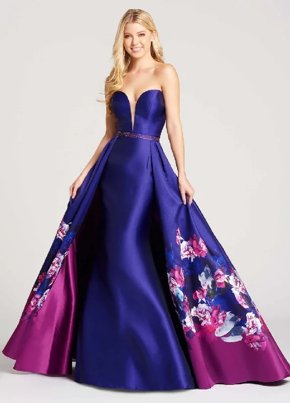 Don't Wait Ellie Wilde Floral Print Embellished Sweetheart Dress EW118014 - 1 pc Royal/Multi In Size 12 Available Don't Wait Ellie Wilde Floral Print Embellished Sweetheart Dress EW118014 - 1 pc Royal/Multi In Size 12 Available