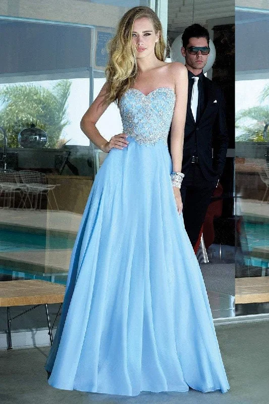 Anniversary Sale Alyce Paris Crystal Beaded Sweetheart A-line Gown 6358