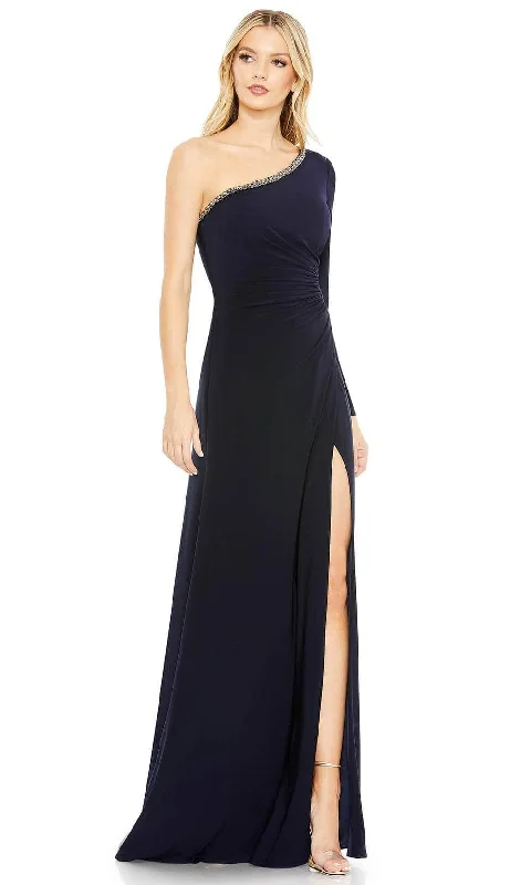 Discount Days Ieena Duggal 26039 - Asymmetrical Neckline Prom Dress