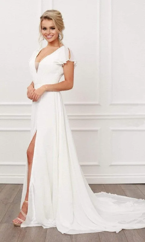 Limited Time Offer Nox Anabel - R471 V Neck Soft Flowy A-line Dress