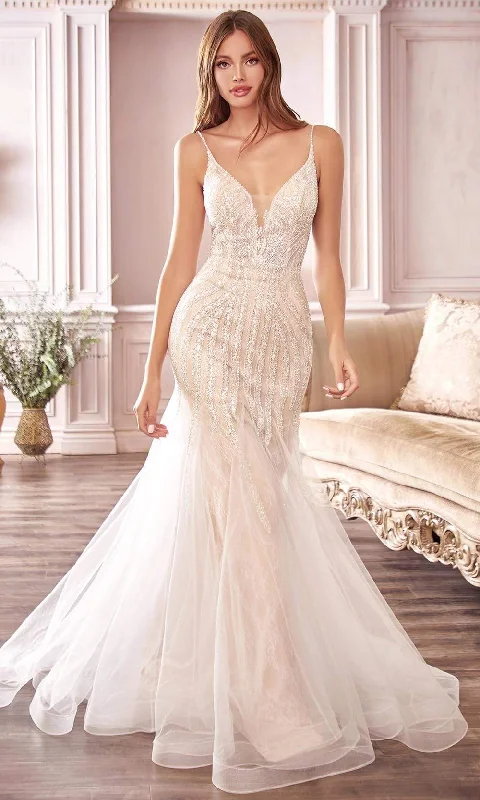 Big Discounts Cinderella Divine Bridals - CDS401 Beaded Mermaid Bridal Gown
