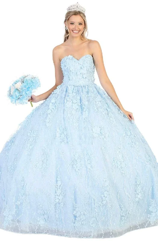 Savings Bonanza May Queen - LK140 Floral Applique Sweetheart Ballgown