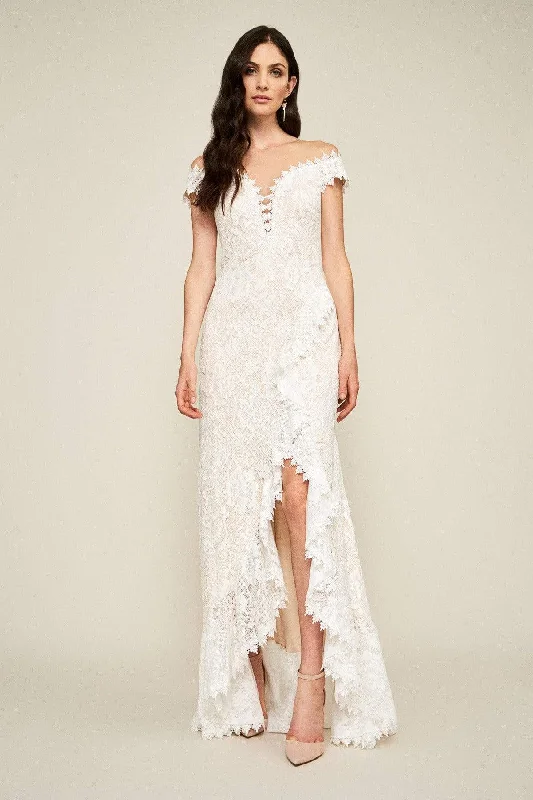 Flash Sale Tadashi Shoji - Lace Illusion Neck Sheath Dress