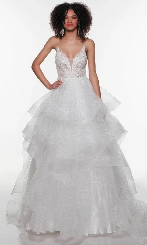 Super Deal Alyce Paris 61290 - Laced Bodice Bridal Gown