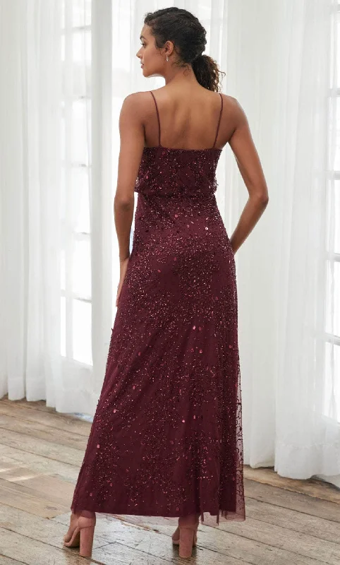 Great Deals Adrianna Papell Platinum 40390 - Embellished Scoop Neck A-line Dress