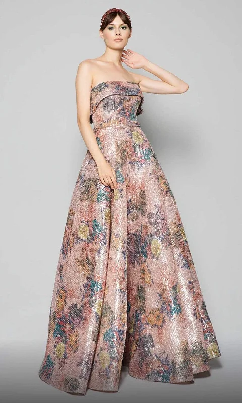 Special Savings MNM Couture - N0374 Embellished Strapless A-line Gown