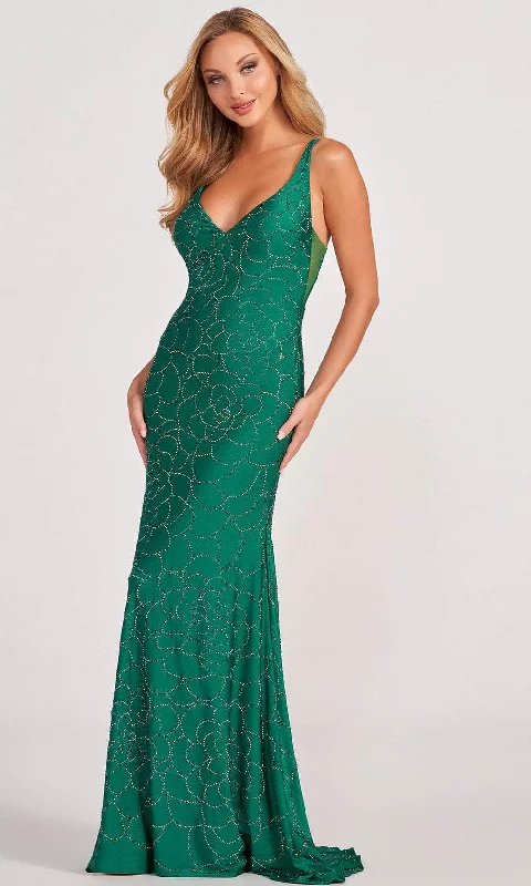 Unmissable Offer Colette for Mon Cheri CL2079 - Floral Pattern Beaded Sheath Dress