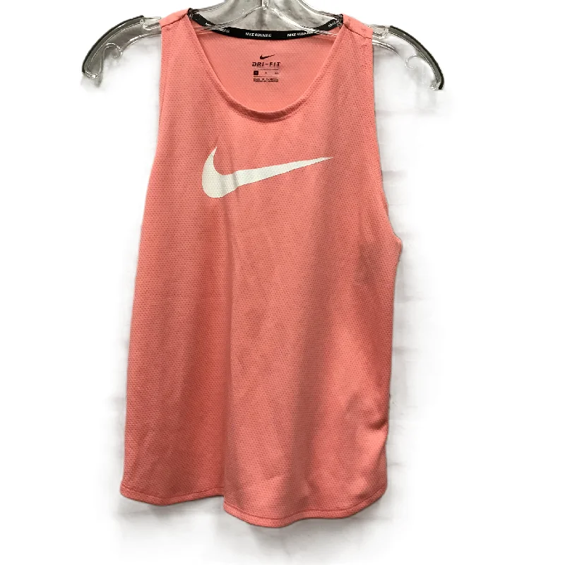 Overstock Sale Athletic Tank Top By Nike Apparel In Coral, Size: S