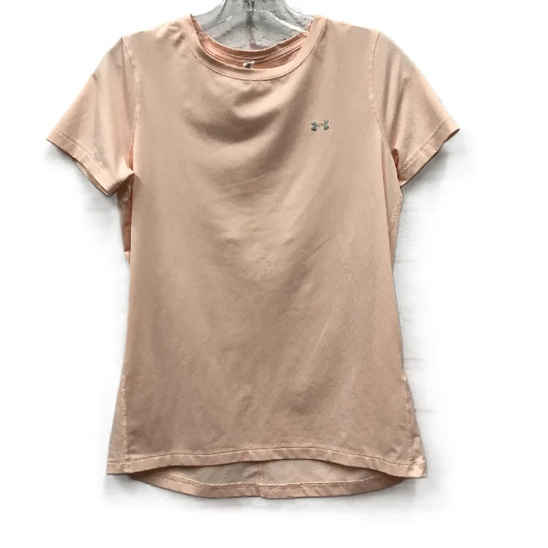 Instant Savings Athletic Top Long Sleeve Crewneck By Under Armour In Peach, Size: Petite   S
