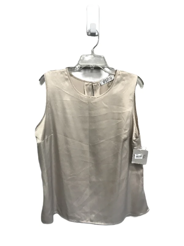 Super Deal Beige Top Sleeveless By Kasper, Size: Xl