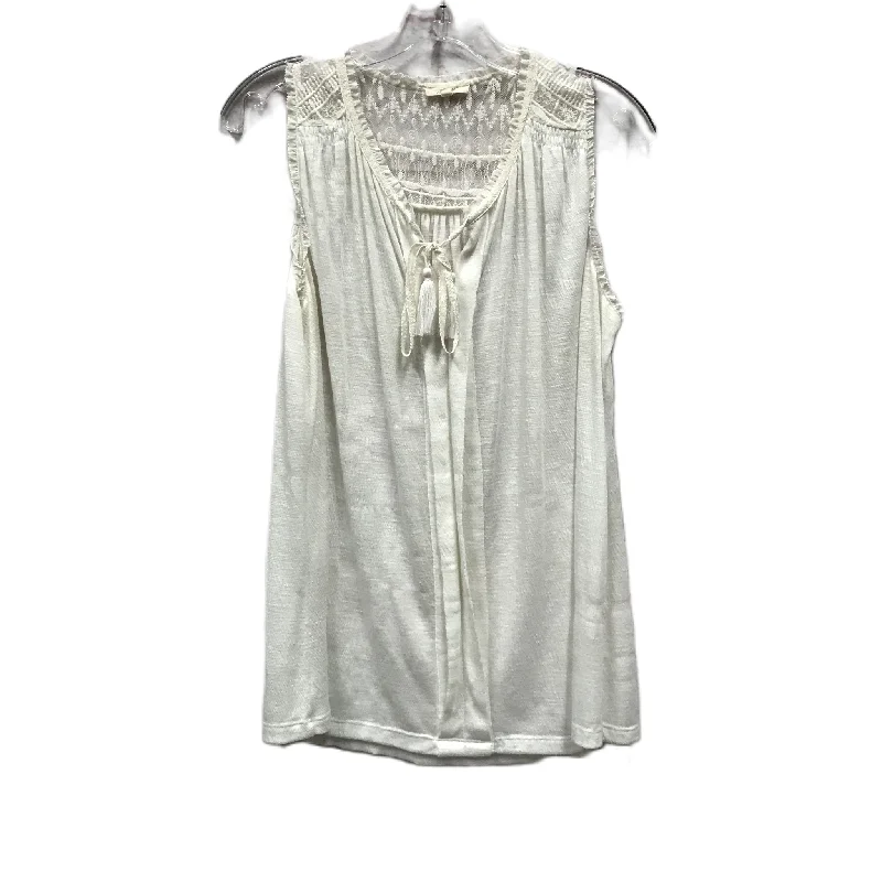 Price Drop Beige Top Sleeveless By Mystree, Size: S