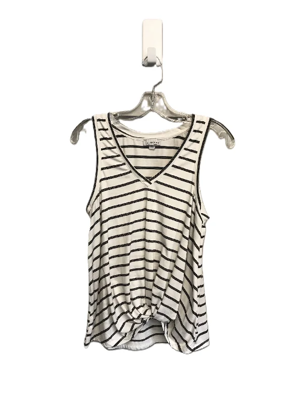 Lowest Price Black & White Top Sleeveless By Allison Joy, Size: S