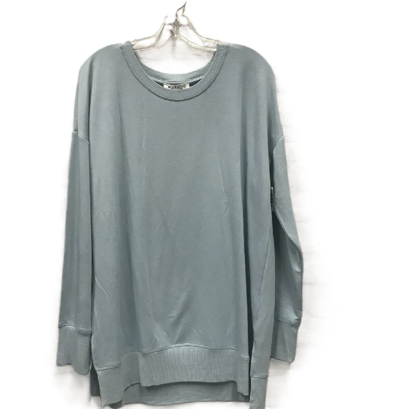 Final Markdown Blue Athletic Sweatshirt Crewneck By Workshop, Size: L